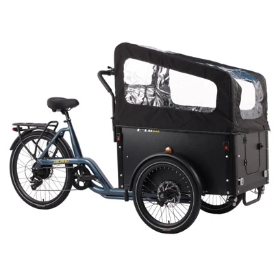 Ny Hybrid utomhusvattentät för att bära barn 3 hjul Electric Cargo Bicycle