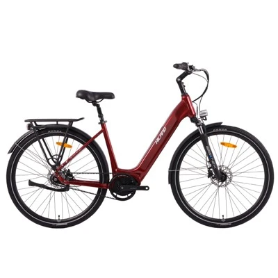 JOYKIE ALUMINIUM Legering 700C 36V 20AH LITIUM Batteri Central Motor Integrated Steel Frame Electric City Cykel för vuxen